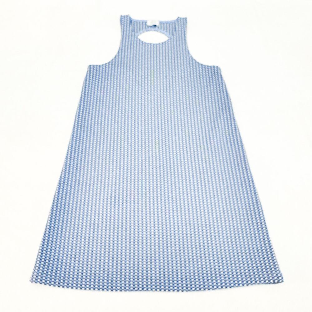 Zara Woven Checkered Patterned Sleeveless Tunic Dress Size Small MINT